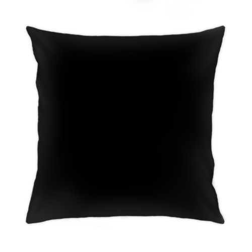 Подушка с принтом Kawaii Cats black pattern