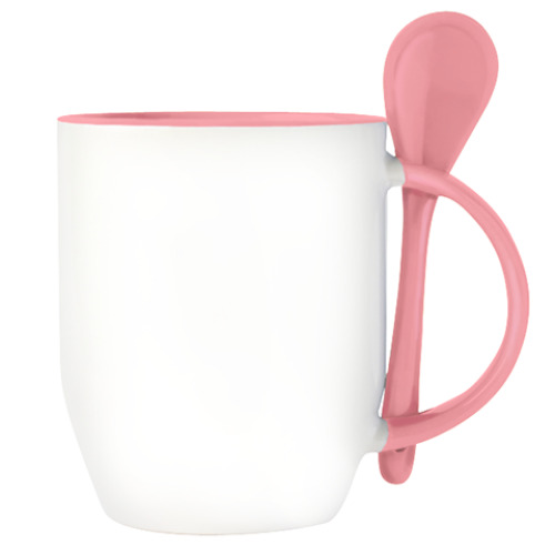 Кружка с ложкой с принтом Every Girl