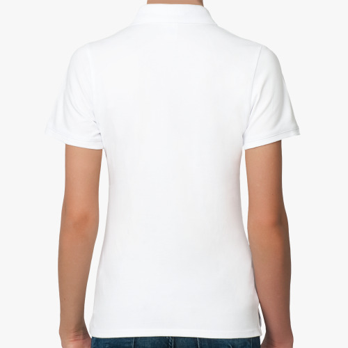 Женская рубашка поло (печать) с принтом Deer