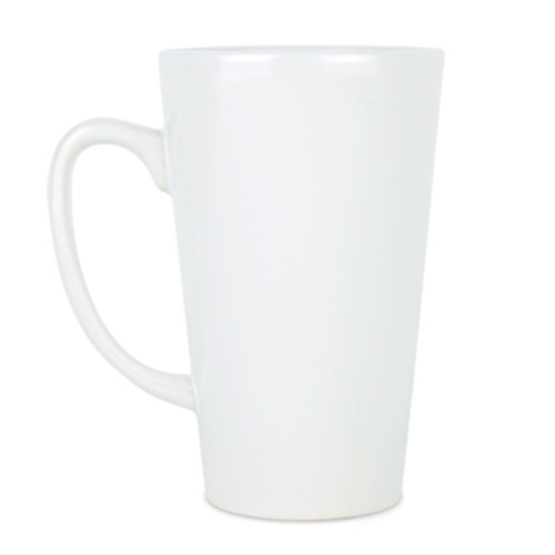 Чашка Латте с принтом Кот-валентинка