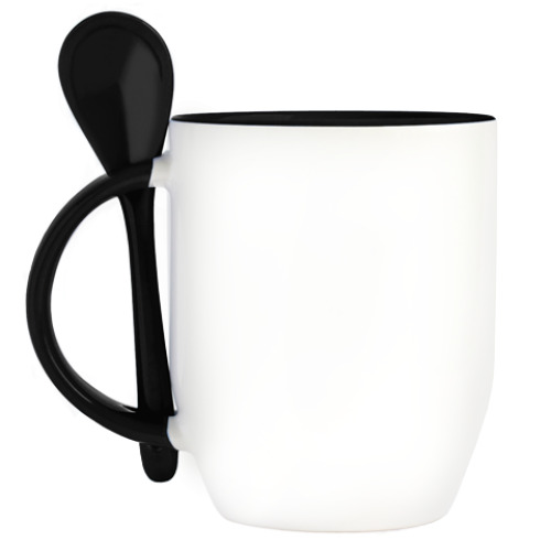 Кружка с ложкой UFO