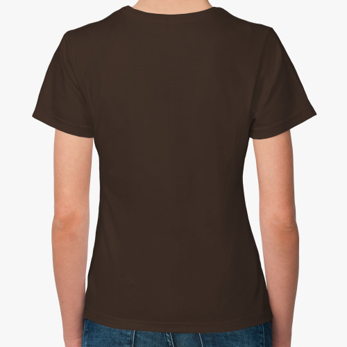 Женская футболка с принтом Средний палец мертвеца