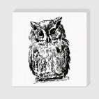 Холст 20 х 20 см Сова