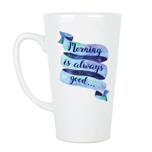 Чашка Латте с принтом Morning