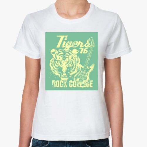 Классическая футболка с принтом Tigers