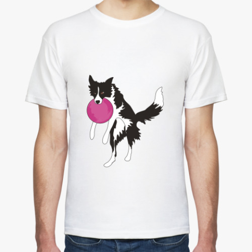 Футболка с принтом Бордер колли