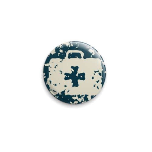 Значок 25мм с принтом аптечка