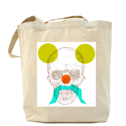 Сумка шоппер с принтом Черепуха