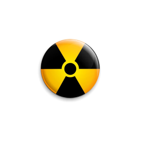 Значок 25мм с принтом  Radiation