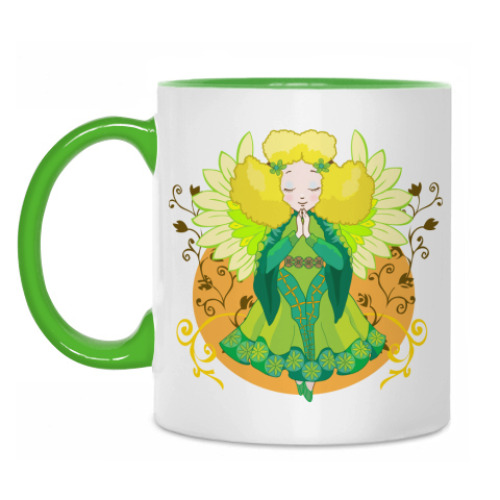 Кружка с принтом Ангелочек и цитаты