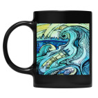 Кружка цветная UV-DTF