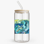 Банка с бамбуковой крышкой