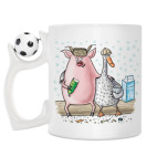 Кружка с футбольным мячиком