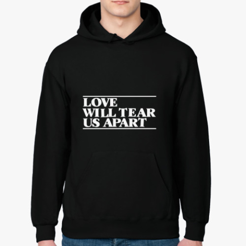 Толстовка худи с принтом love will tear us apart