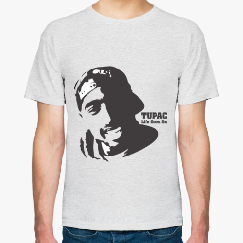 Футболка с принтом Tupac Shakur