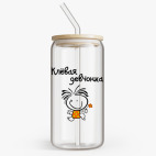 Банка с бамбуковой крышкой