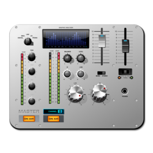 Коврик для мыши с принтом  Dj Panel