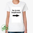 Женская футболка органик