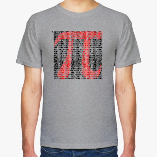 Футболка с принтом P число пи