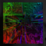 Пиксельная глитч сетка