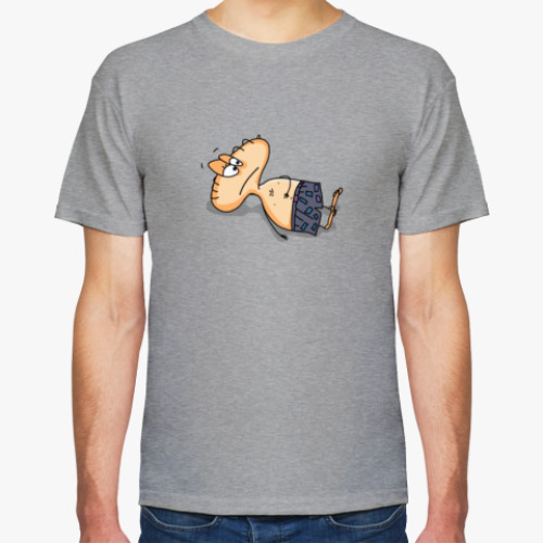 Футболка с принтом Лохматый упал