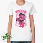 Женская футболка органик