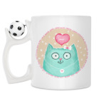 Кружка с футбольным мячиком