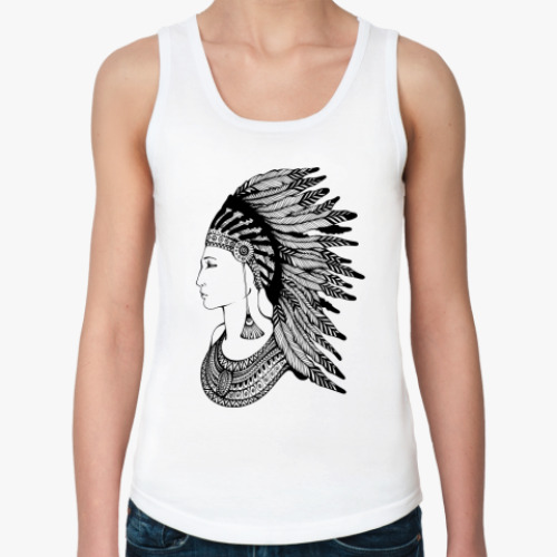 Женская майка с принтом Индейцы