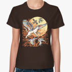 Классическая женская футболка Найди свою стаю