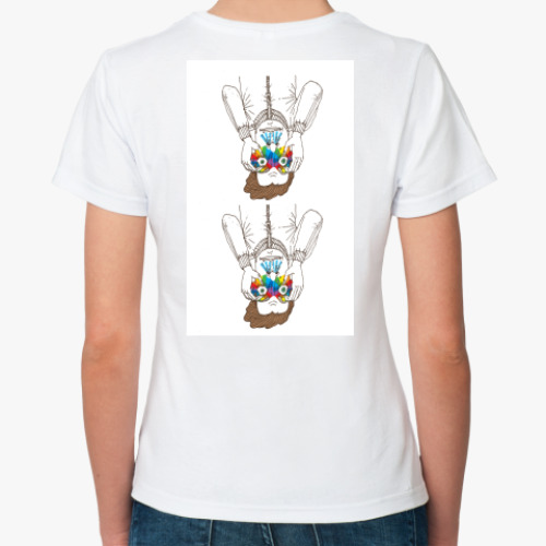 Классическая футболка с принтом Глаза