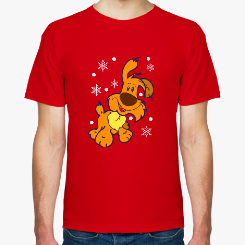 Футболка с принтом Год желтой собаки