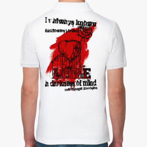 Рубашка поло с принтом LOVE