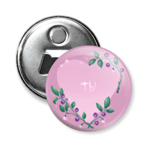 Магнит-открывашка с принтом Черника