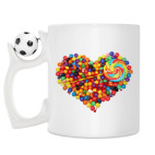 Кружка с футбольным мячиком