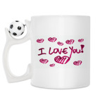 Кружка с футбольным мячиком