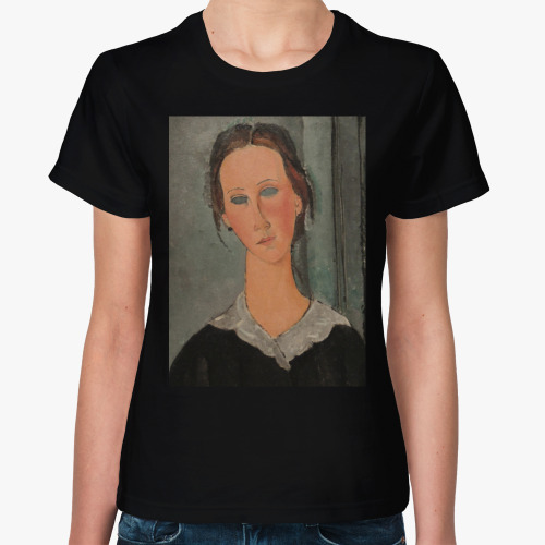 Женская футболка с принтом Девушка Модильяни