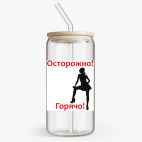 Банка с бамбуковой крышкой