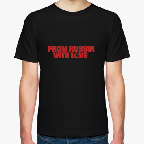 Футболка с принтом From Russia with love