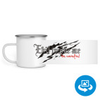 Кружка металлическая белая (круговая запечатка)