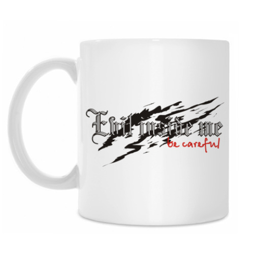 Кружка с принтом 'EVIL INSIDE'