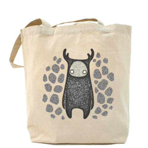 Сумка шоппер с принтом Зверь