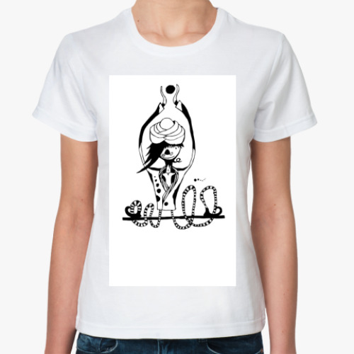 Классическая футболка с принтом  «Индус»