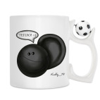 Кружка с футбольным мячиком