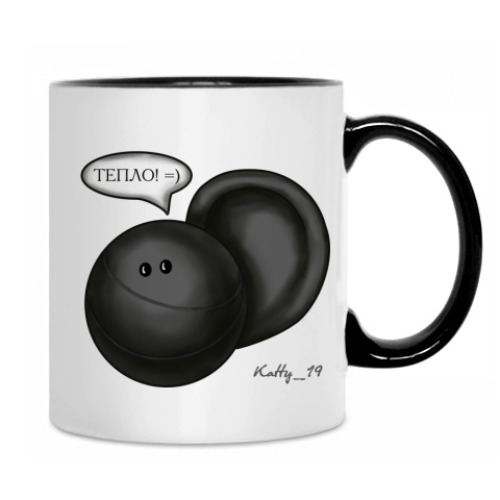 Кружка с принтом Ушастый мышь 13-го