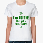 Классическая женская футболка Irish girl