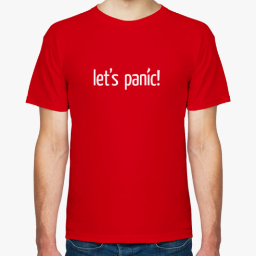 Футболка с принтом LET'S PANIC!