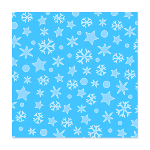 Виниловые наклейки с принтом Морозное небо