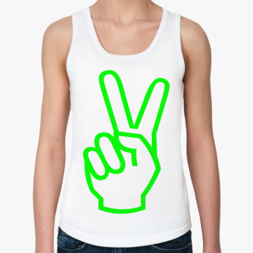 Женская майка с принтом виктори