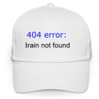 Кепка / бейсболка, белая (печать) Ошибка 404