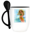 Кружка с ложкой